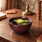 Bonsai Pots 8 Inch, Ceramic Succulent Pots, Red Leopard - Image 4