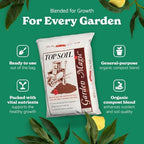 Michigan Peat Garden Magic Organic Potting Topsoil Mix, 40 lb, 3-Pack - Image 3