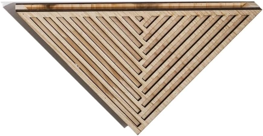 Wall Mounted Vase 1pc Wooden Triangle Wall Planter Geometric by Unknown