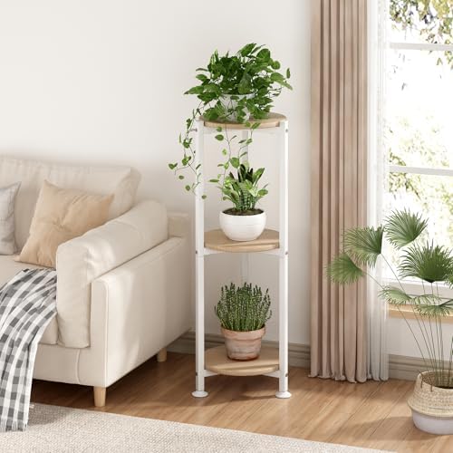 3 Tier Plant Stand Indoor Corner Tall Round Shape Plant Shelf - Image 2