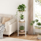 3 Tier Plant Stand Indoor Corner Tall Round Shape Plant Shelf - Image 2