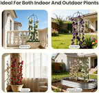 2 Pack 70.87" Garden Obelisk Trellis for Climbing Plants, Pyramid Design for Roses, Clematis, Jasmine, and Vegetable Vines, Indoor & Outdoor Use, Black - Image 6