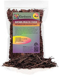 Gardenera Brown Mulch - Protect Your Plants with a Sustainable Ground Cover - 4 QUARTS by Gardenera