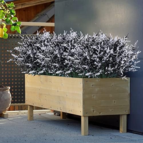 RECUTMS 36Pcs Black Fall Decor Artificial Plant Outdoor Fake Spring Flower - Image 3