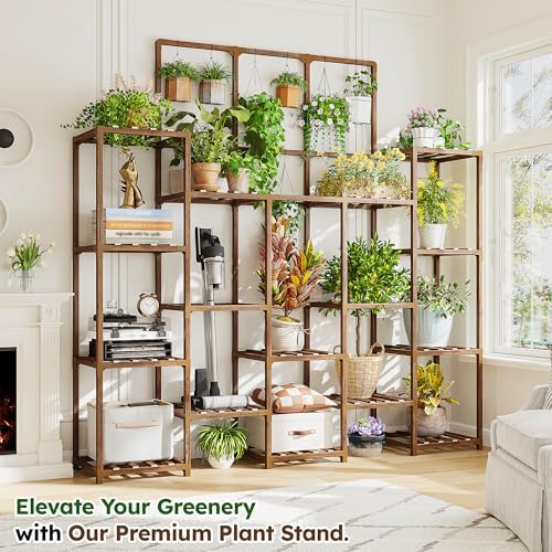 EnHomee 63" Tall Plant Stand with 14-Tier for Garden - Image 5