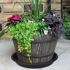 2 Pack of 25 26 inch Extra Large Plant Saucer, Extra Deep 4.2" Tray for Flower Pot, Heavy Sturdy Plant Drainage Tray for Indoors, Bird Bath Bowls, Plant Plate Water Catcher for Pots (26", Black) - Image 3
