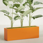 Greenline Leo Tall Rectangular Fiberglass Planter, Outdoor Planter Box - Image 2