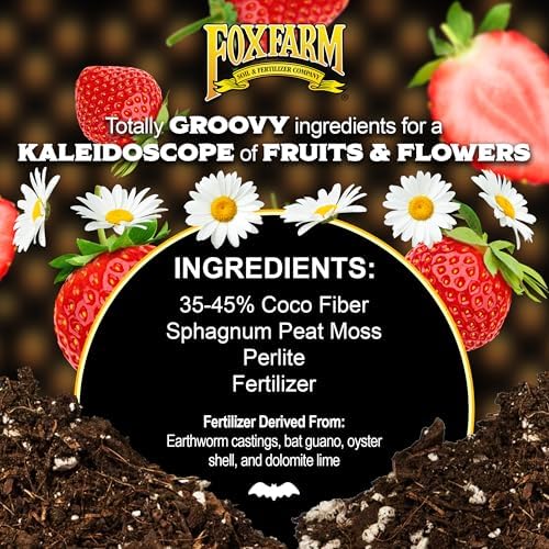 FoxFarm Strawberry Fields Fruiting & Flowering Potting Soil, 1.5 Cu.ft (Pack of 2) - Designed to Pump Up Your Blooms, Fruits, and Berries - Made for the Fruiting and Flowering Stages of Plants - Image 5