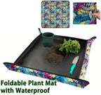 2 PCS Foldable Plant Mat with Waterproof & Leak-Proof Design, Gardening Tray for Clean for Patio - Image 2
