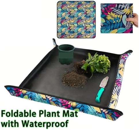 2 PCS Foldable Plant Mat with Waterproof & Leak-Proof Design, Gardening Tray for Clean for Patio - Image 2