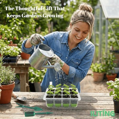 Seed Starter Kit 6 Pack, Reusable Silicone Seedling Starter Trays 72 Cells Seed Starter Tray, with Humidity Dome, Foldable Design for Easy Transplanting - Image 6