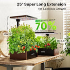 SUNCOZE Smart Hydroponics Growing System, 20 Pods, 25 in Adjustable Height - Image 4