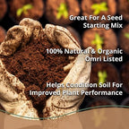 Coco Coir 650gm Bricks (6-Pack) - Organic Coco Coir for Plants & Gardening - OMRI-Listed Cocopeat for Garden Soil, Seed Starter Soil, & Mulch - Coconut Coir Bricks - Coconut Fiber Potting Mix - Image 6