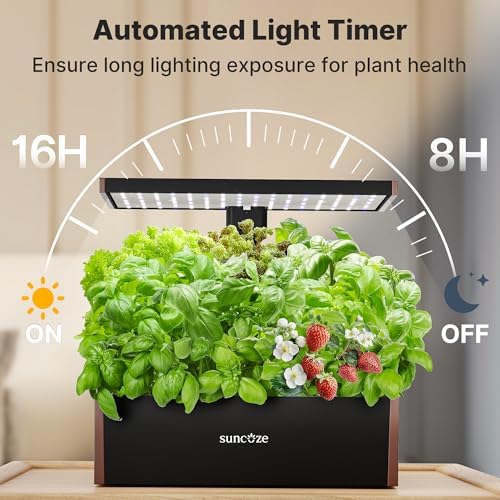 SUNCOZE Smart Hydroponics Growing System, 20 Pods, 25 in Adjustable Height - Image 5