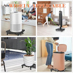 2 Pack Plant Stand with Wheels, 14" Rolling Plant Stand 264 LBS Heavy Duty Wooden Square Plant Caddy with Metal 360° Lockable Caster Wheels for Outdoor Indoor Large Plant Pots, Flower Pot, Patio-Black - Image 3