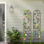 aboxoo 2-Pack Hummingbird Metal Garden Trellis for Climbing Plants - Image 7