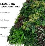 GreenSmart Premium Artificial Grass Wall Panels | Realistic Plant Greenery Privacy Panels | Decor for Fence, Garden, Patio & Balcony | Never Fade Indoor Outdoor Use (Tuscany) - Image 4