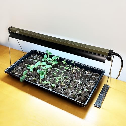 Ferry Morse Your Complete Indoor Seed Starting Kit Including Heat Mat, T5 Grow Light Fixture, and 72 Cell 36mm Pellet Seed Starter Greenhouse Kit - Image 6