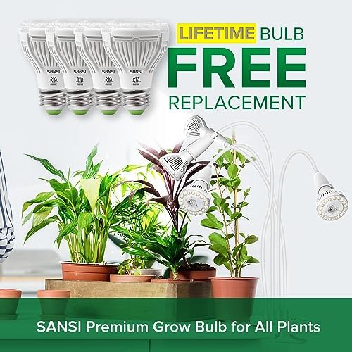 SANSI Grow Lights for Indoor Plants, 40W Clip-On Gooseneck LED Plant Lights - Image 2