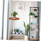 Totority Cotton Macrame Plant Hanger Woven Hanging Planter Rack for Indoor Plants Home Decor for Room Bedroom and Study Elegant Design for Organizing Greenery - Image 3