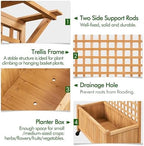Yaheetech Planter Box with Trellis Raised Garden Bed for Climbing Plants - Image 6