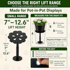 Adjustable Plant Risers for Inside Pots, 7-12.6 Inch Lift Height - Image 2