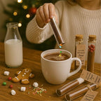 Pickmesh 50 Set Personalized Christmas Hot Chocolate Favors for Guest 25 ml Empty Glass Hot Chocolate Test Tubes with Tag Cork Stopper and Rope for Holiday Christmas Party Supplies Stocking Filler - Image 6