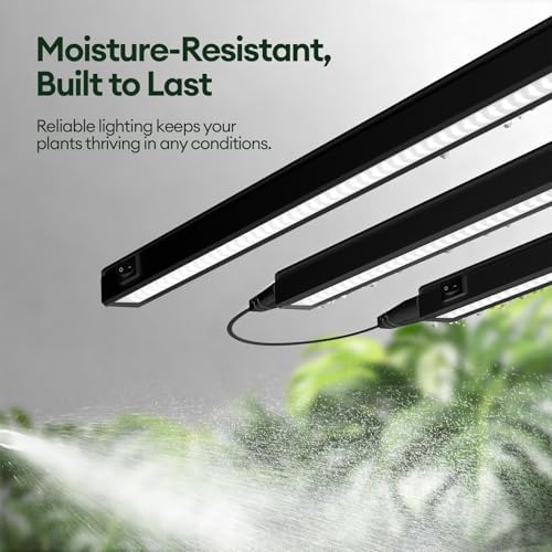 Maygrove Grow Lights for Indoor Plants, Sunlike Full Spectrum 5000K 2FT LED Growing Lamp 60W (4 x 15W), T5 Grow Light Strip for Seed Starting, Vegetables, Linkable, Black, 4-Pack - Image 6