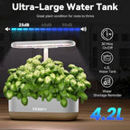inbloom Hydroponics Growing System 12 Pods, Indoor Herb Garden with LEDs Full-Spectrum Plant Grow Light, Water Shortage Alarm, Automatic Timer, Height Adjustable,Gardening Gifts for Women, White - Image 5