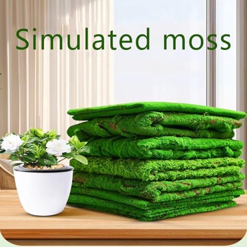 Artificial Moss Decorative Green Mat Plant Wall Panel Grass Home Bar 1X1m(2 Size) - Image 2