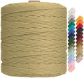 Macrame Cord 3mm x 875yards, Soft Colored Macrame Rope, Natural Cotton Cord for Plant Hangers, Wall Hanger, Decorative Projects(Dark Khaki) by Unknown