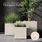 Reglito Cube Planters for Outdoor Plants, Square Indoor/Outdoor - Image 3