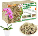 Legigo 2.2LB Sphagnum Moss for Plants- 40QT Natural Long Fibers Orchid Moss by Legigo