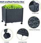 LINEX Raised Garden Bed Planter Box with Trellis, 67.6” Tomato Planters for Climbing Plants Vegetable Vine Flowers Outdoor Patio, Tomatoes Cage w/Self-Watering & Wheels - Image 3