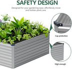 Vengarus 12x4x2ft Galvanized Raised Garden Bed,Metal Raised Beds Kit Silver - Image 3