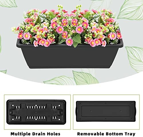 Vertical Raised Garden Bed 3 Tier Elevated Garden Planters Stand Up Garden Planter Box with Drainage Holes for Outdoor Indoor Plants Herbs Flowers Vegetables Black - Image 3
