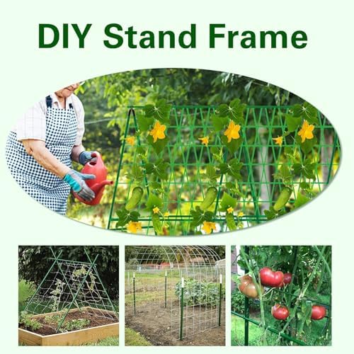 Garden Stakes 4ft, Metal Plant Stakes 48 inch, Sturdy Plant Support for Climbing Plants, Tomatoes, Beans, Cucumbers, Peppers, Flowers, Potted, Strengthen and Stem to Grow Better - Image 6