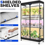 Barrina LP900 Indoor Greenhouse with 3 Full Spectrum Modes Light, 4 Tier - Image 6