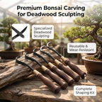 Bonsai Carving Tools 5 PCS Special Steel 185mm Length - Image 4