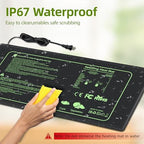 4 Pack Seedling Heat Mat 10" x 20.75" Waterproof Plant Heating Pad for Seed Starting Germination Hydroponics & Greenhouse Durable Warming Plant Heat Mat for Indoor Gardening Brewing Greenhouses - Image 6