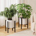Urban Deco 2PK Adjustable Metal Plant Stand, Fits 8-14 Inch Pots, Black by UrbanDeco