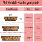 LaLaGreen Metal Wall Planter (16 in, 2 Pack) Black Coco Liner Flower Boxes - Image 4
