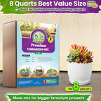 DUSPRO 6-in-1 Terrarium Soil Mix, Pre-Mixed & Ready to Use, 8QT - Image 6