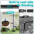 Shepherds Hooks for Outdoor, 76 Inch Bird Feeder Stand - Image 4