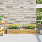 12 Pack Gray Flower Boxes for Euro Pallets Planters 14.2x5.3 Inch - Image 2