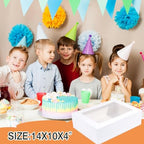 14x10x4 Inches 10 Pack Cake Boxes with Cake Boards - Image 6