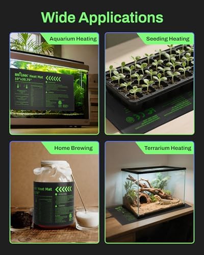 BN-LINK 10" x 20.75" Seedling Heat Mats for Seed Starting Plant Germination - Image 7
