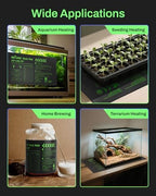 BN-LINK Durable Seedling Heat Mat for Seed Starting 10" x 20.75" and Daisy Chainable Warming Mat Plant Heating Pad for Seed Germination, Indoor Growing, Hydroponic, Greenhouse, ETL Listed - Image 7