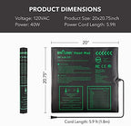 BN-LINK 20" x 20.75" Seedling Heat Mat for Seed Starting Plants Germination - Image 3