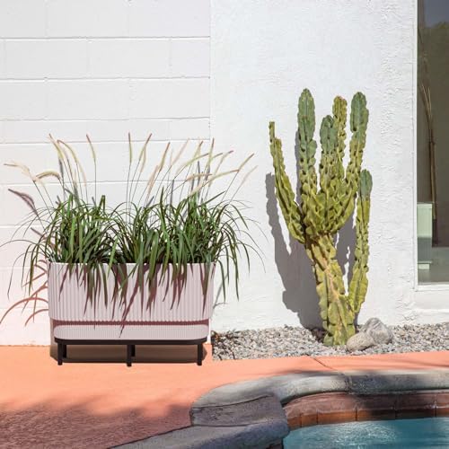 Veradek Demi Series Raised Long Planter - Wide Planter with Stand - Image 4